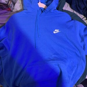 Blue Nike hoodie large